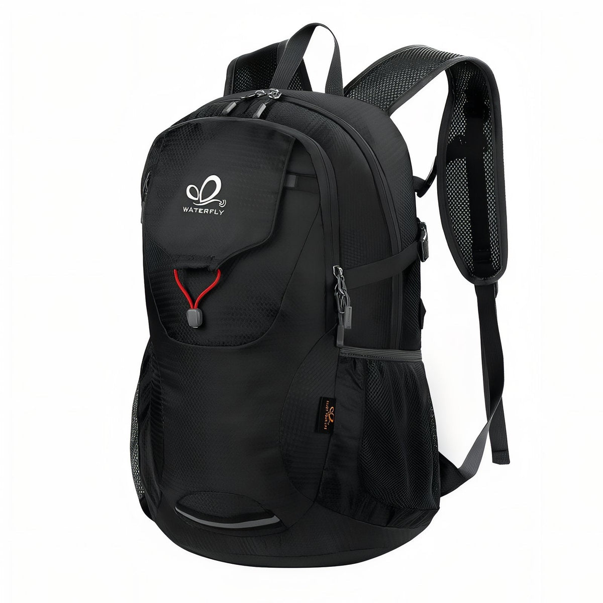 Sac à Dos Randonnée 30L Ultra Léger noir et rouge