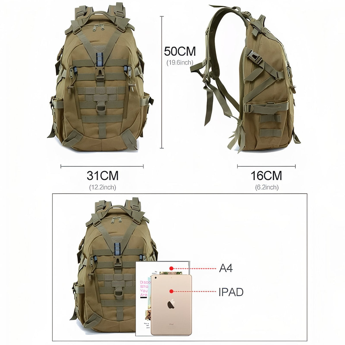 Sac à Dos Randonnée Militaire 40L — photo 3