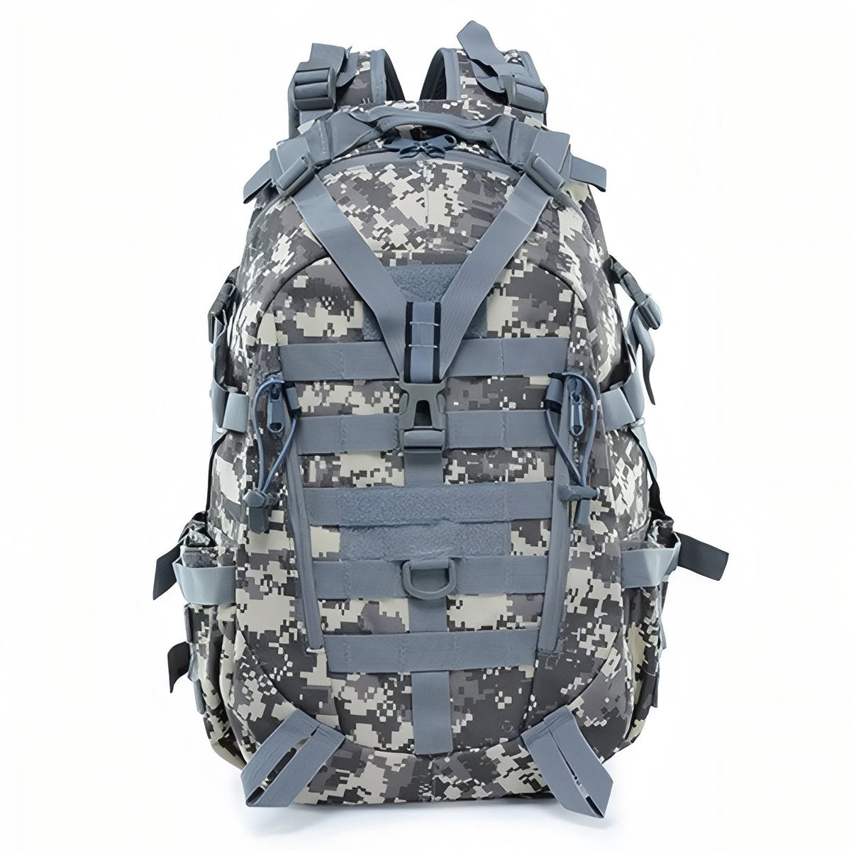 Sac à Dos Randonnée Militaire 40L gris camouflage