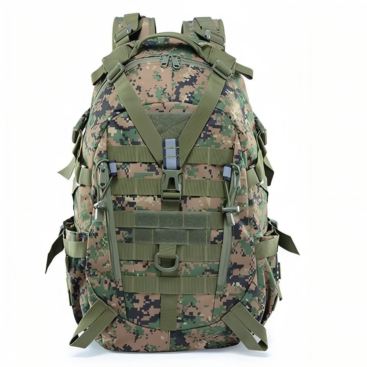 Sac à Dos Randonnée Militaire 40L vert camouflage