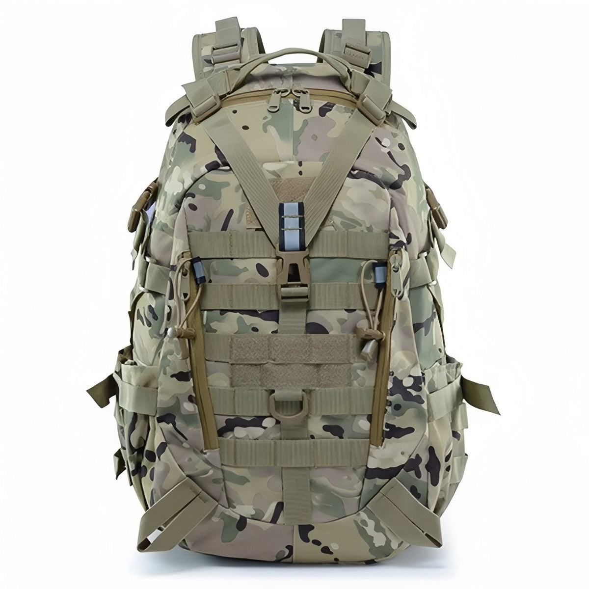Sac à Dos Randonnée Militaire 40L vert clair camouflage