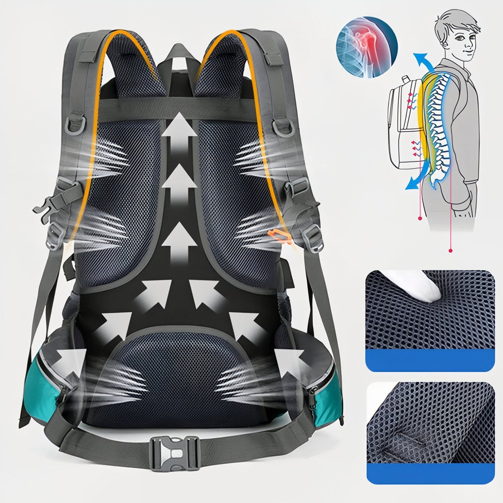 Sac à Dos Randonnée Multi-Poches 55L — photo 4
