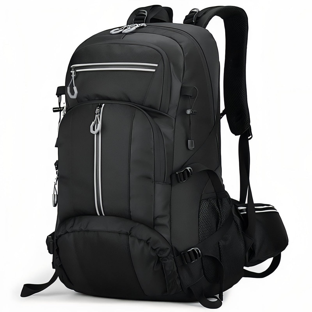 Sac à Dos Randonnée Multi-Poches 55L noir profond