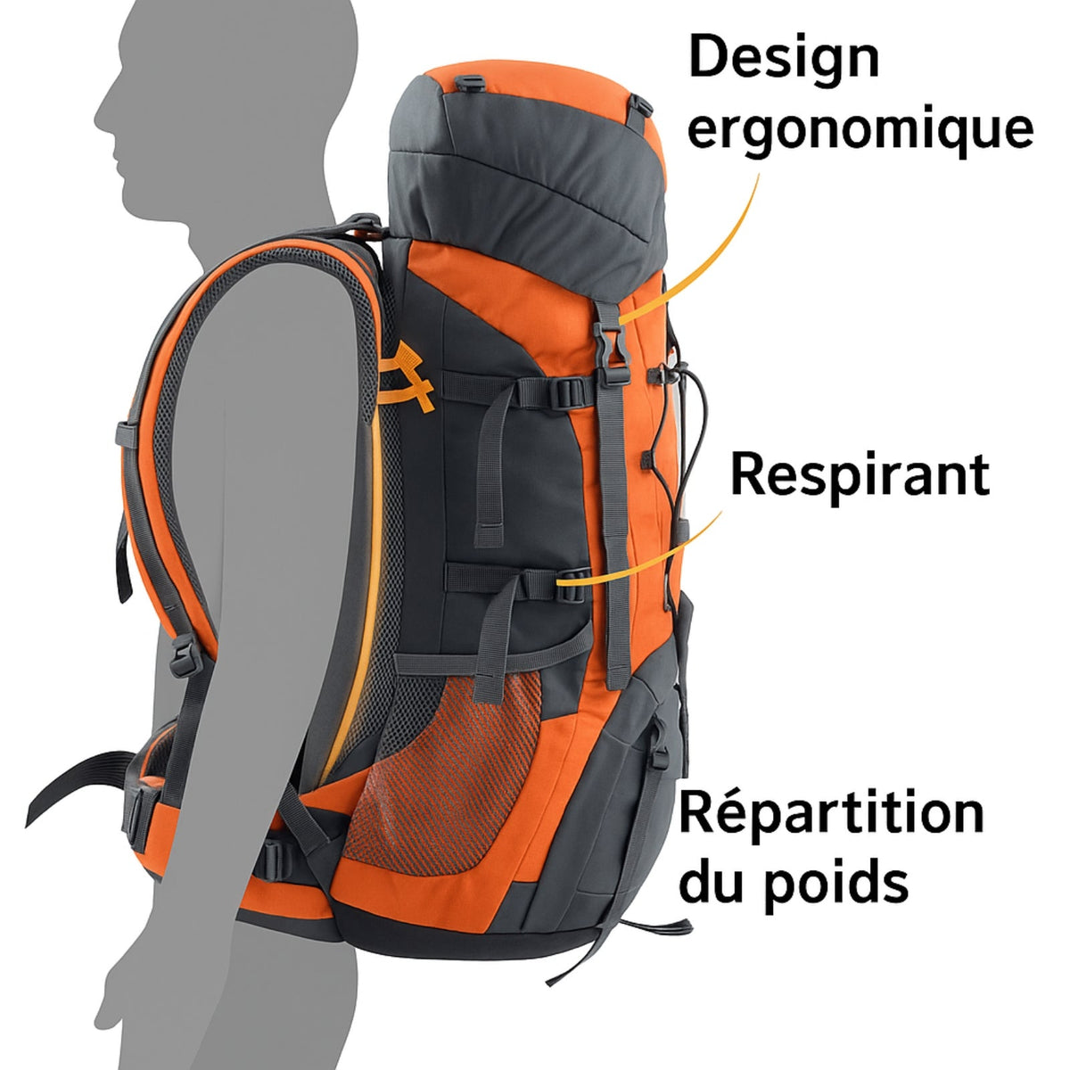 Sac à Dos Randonnée Pro Homme 75L — photo 11