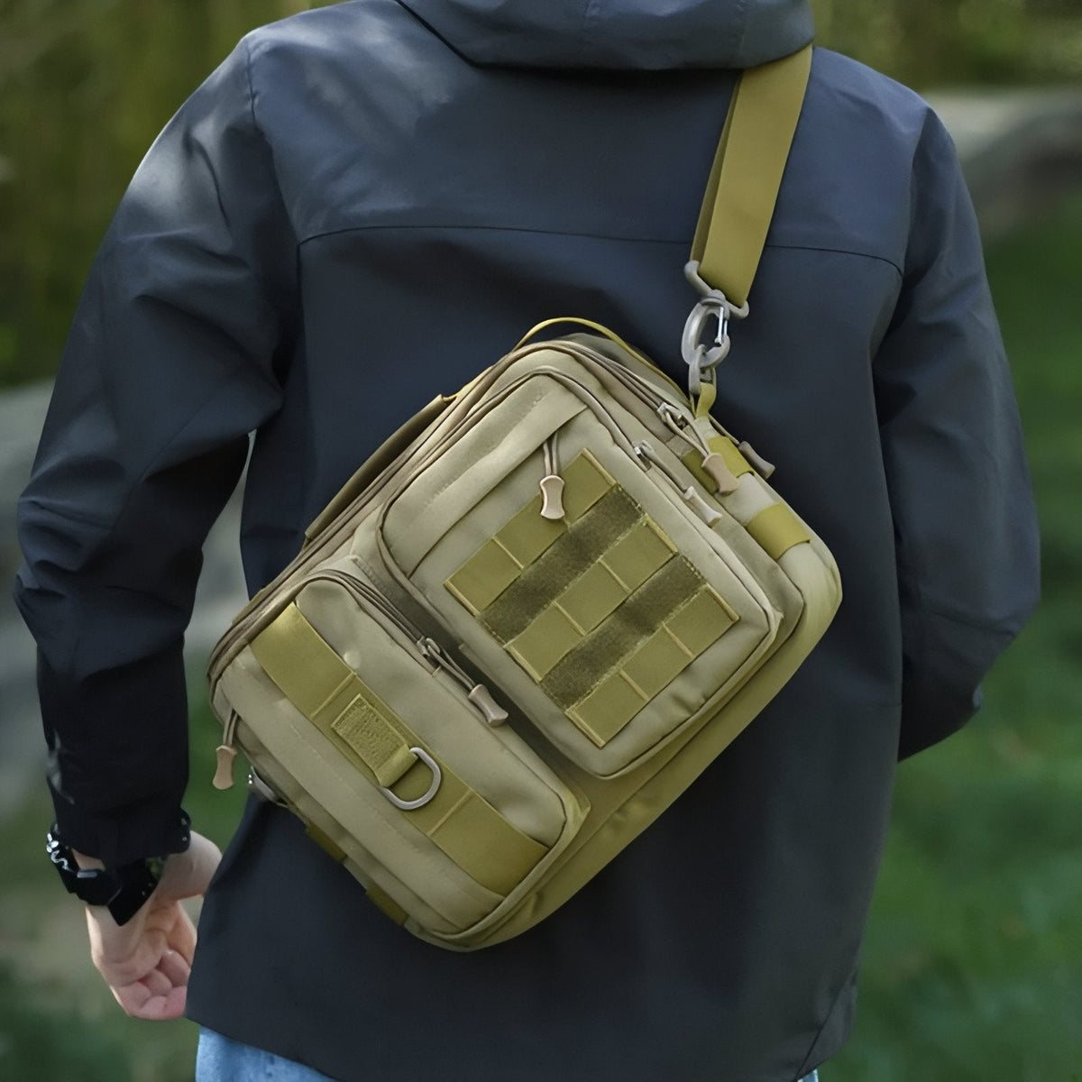 Sac Bandoulière Homme Militaire — photo 3