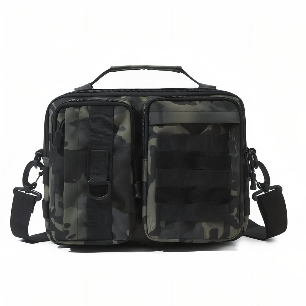Sac Bandoulière Homme Militaire vert foncé camouflage