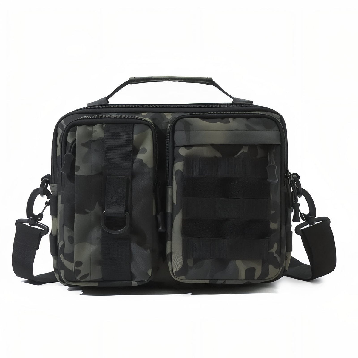 Sac Bandoulière Homme Militaire vert foncé camouflage