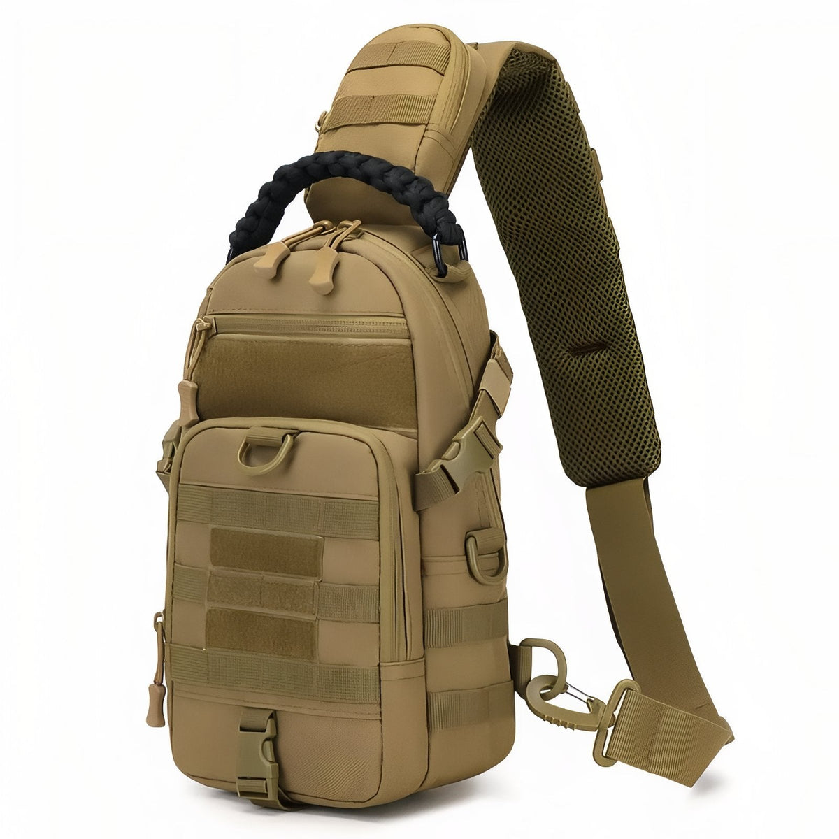 Sac Bandoulière Homme Pour Randonnée beige sable
