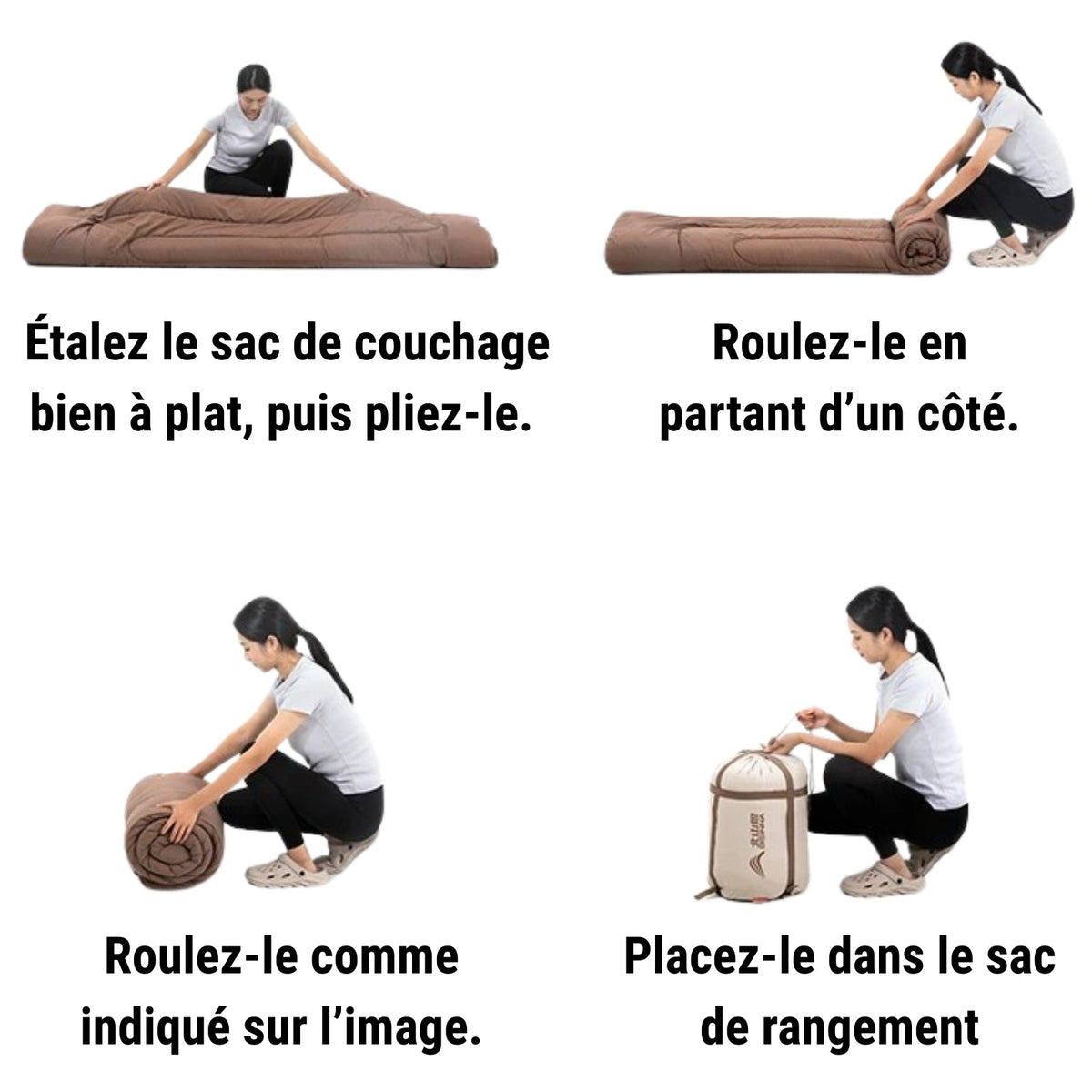 Sac De Couchage 2 Personnes Détachable — photo 10