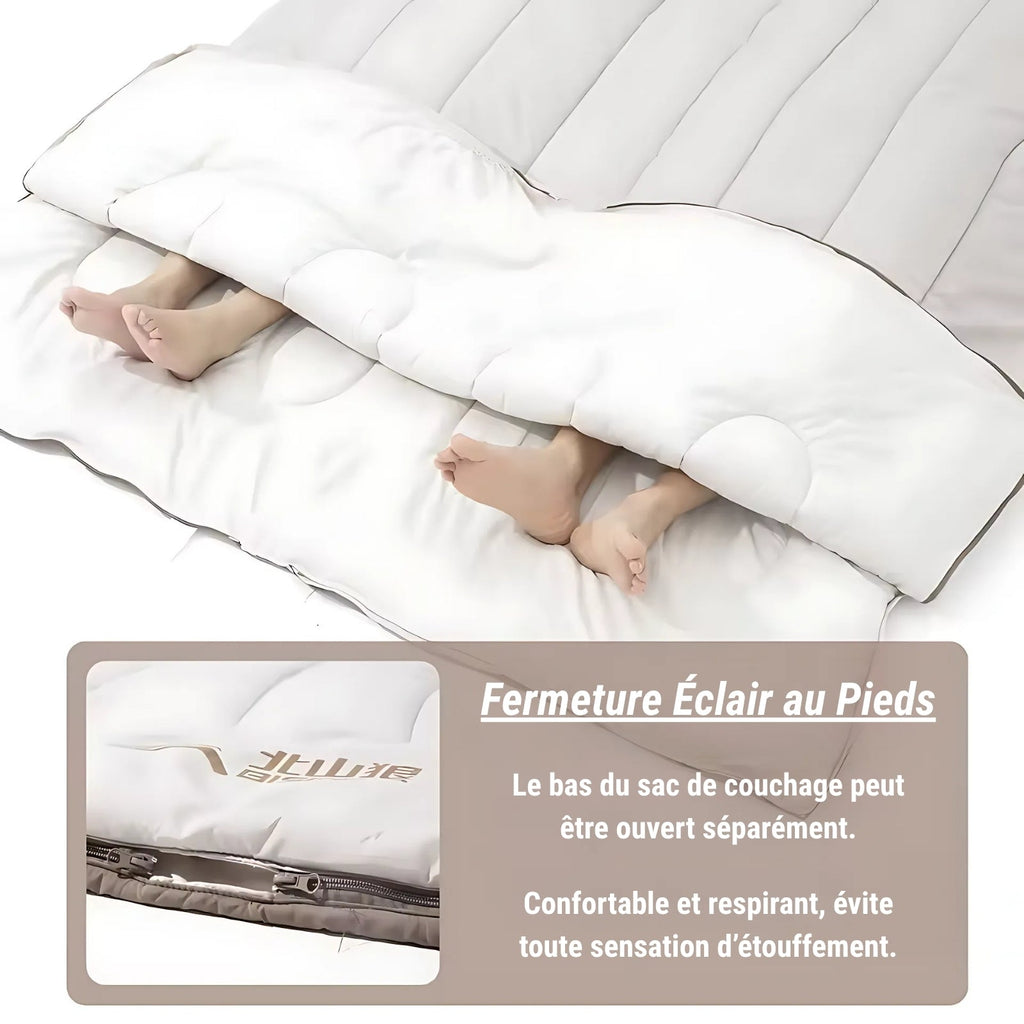 Sac De Couchage 2 Personnes Détachable — photo 9