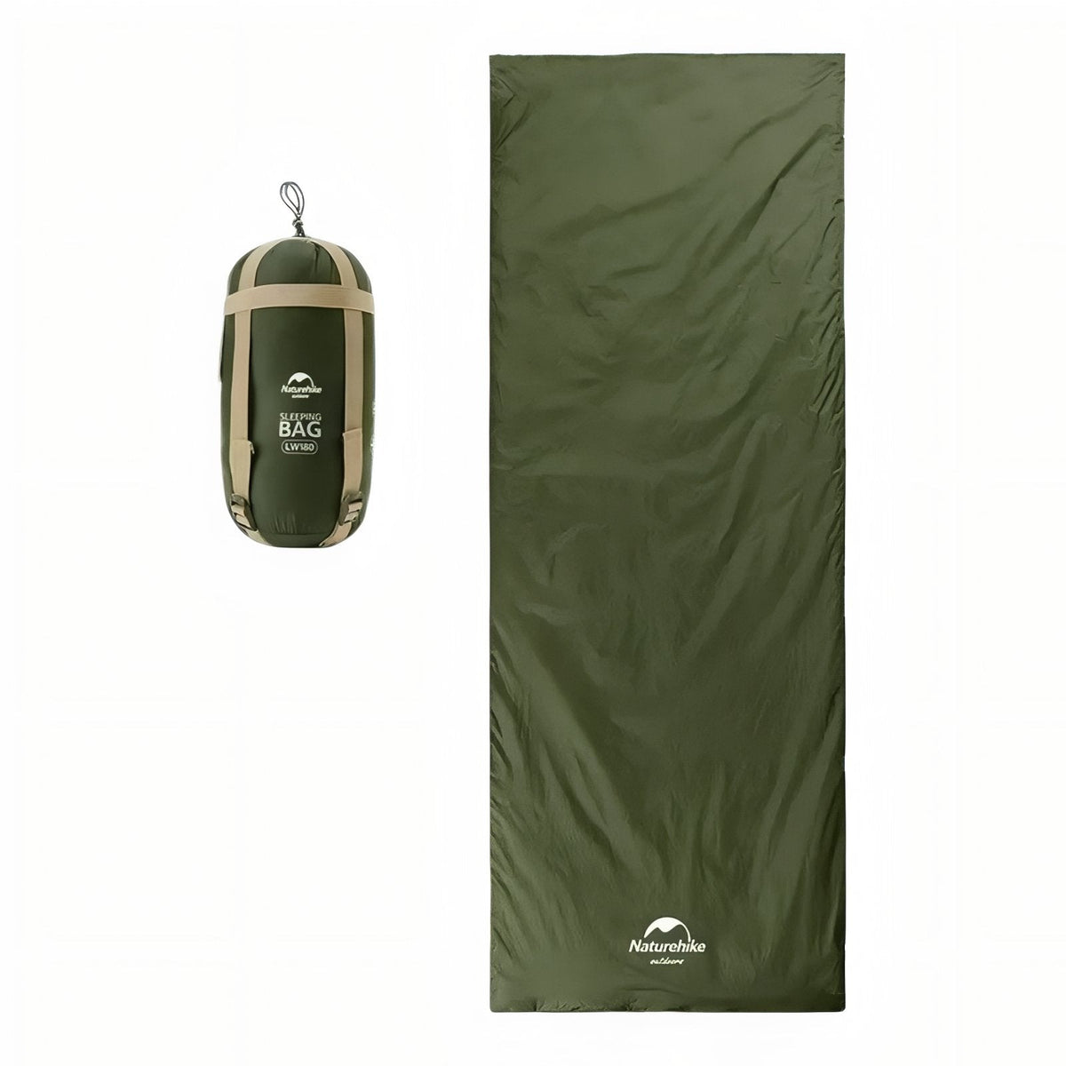 Sac De Couchage Été Ultra Léger vert olive