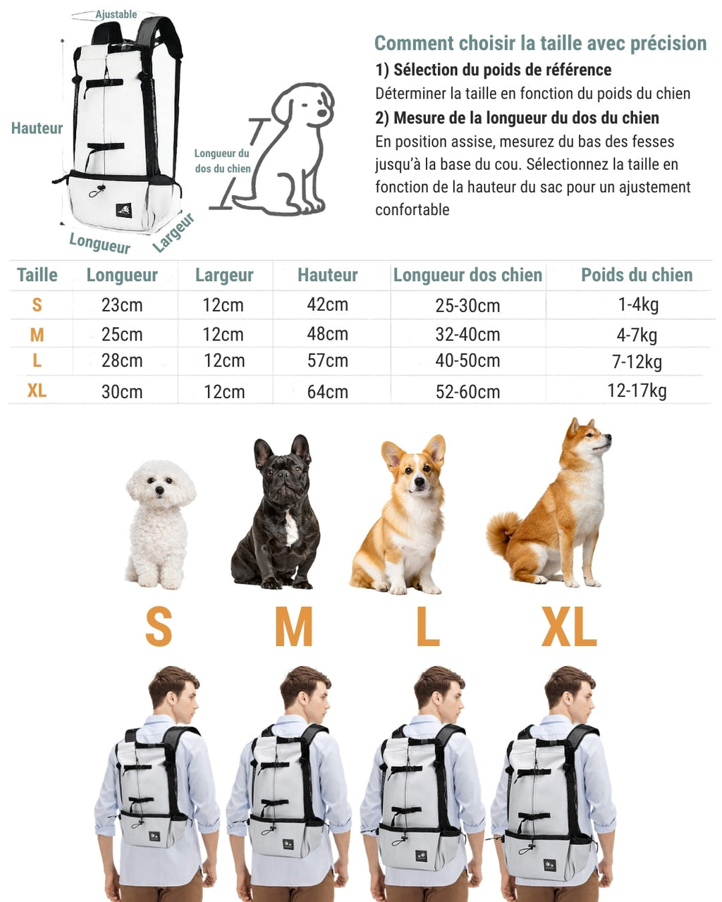 Sac Porte Chien Randonnée — photo 14