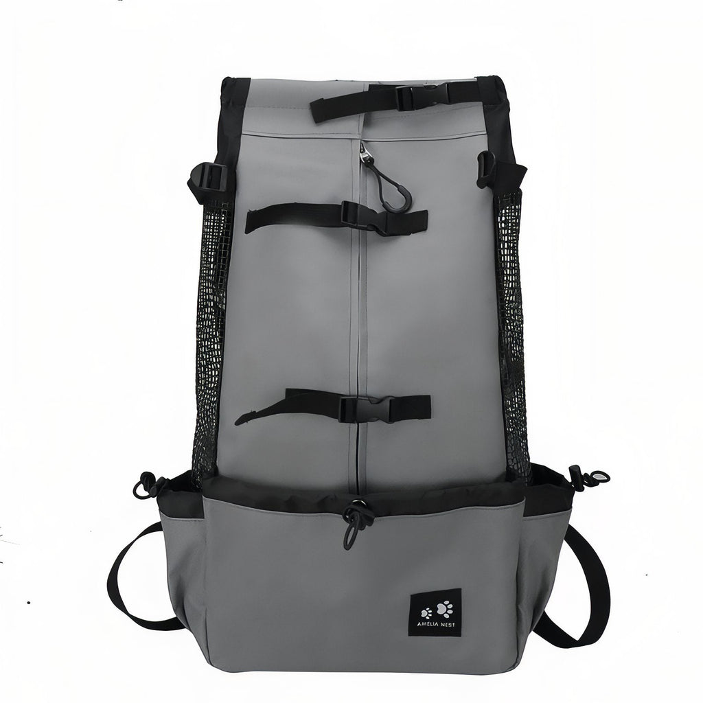 Sac Porte Chien Randonnée gris foncé