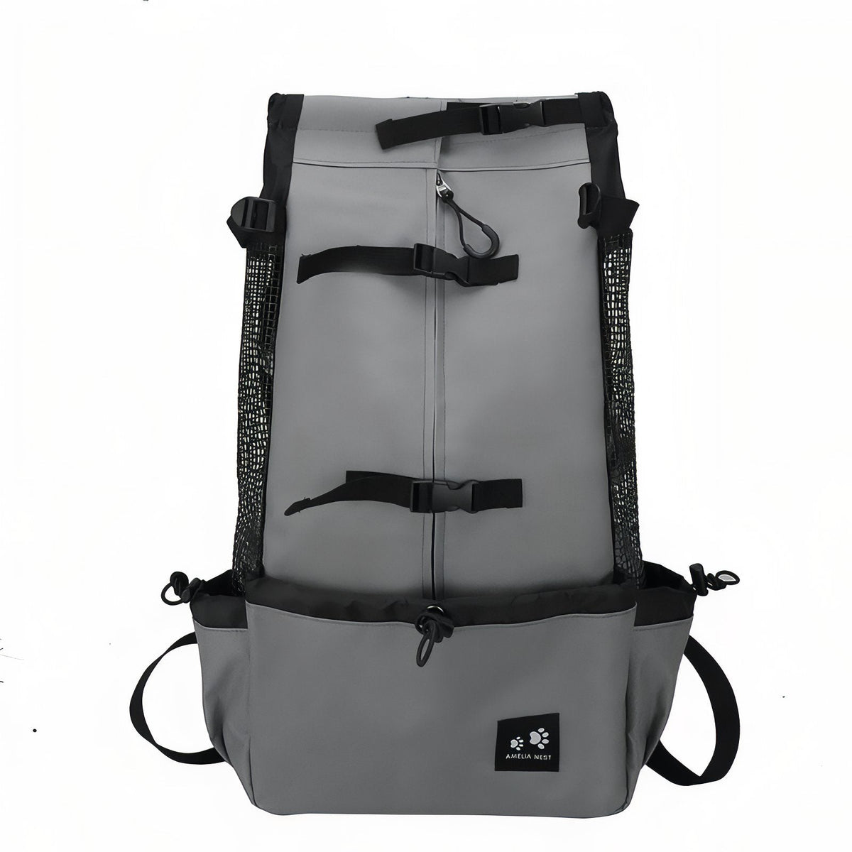 Sac Porte Chien Randonnée gris foncé