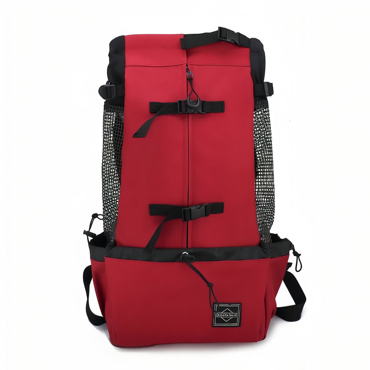 Sac Porte Chien Randonnée rouge cerise