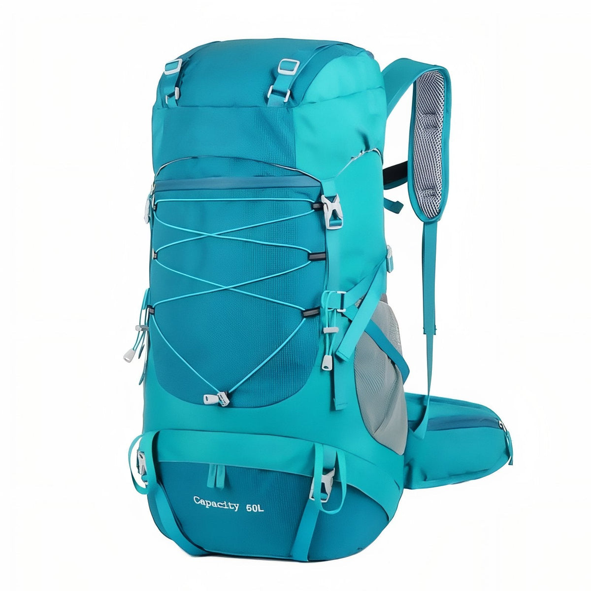 Sac Randonnée Multipoches 50l turquoise