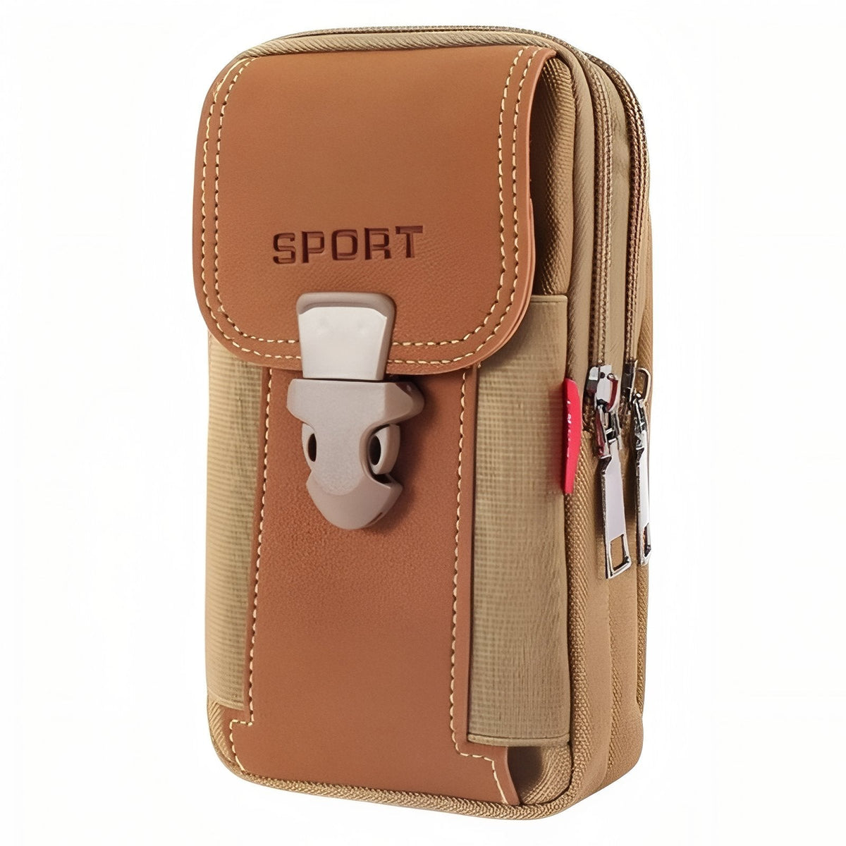 Sacoche Ceinture Randonnée marron camel