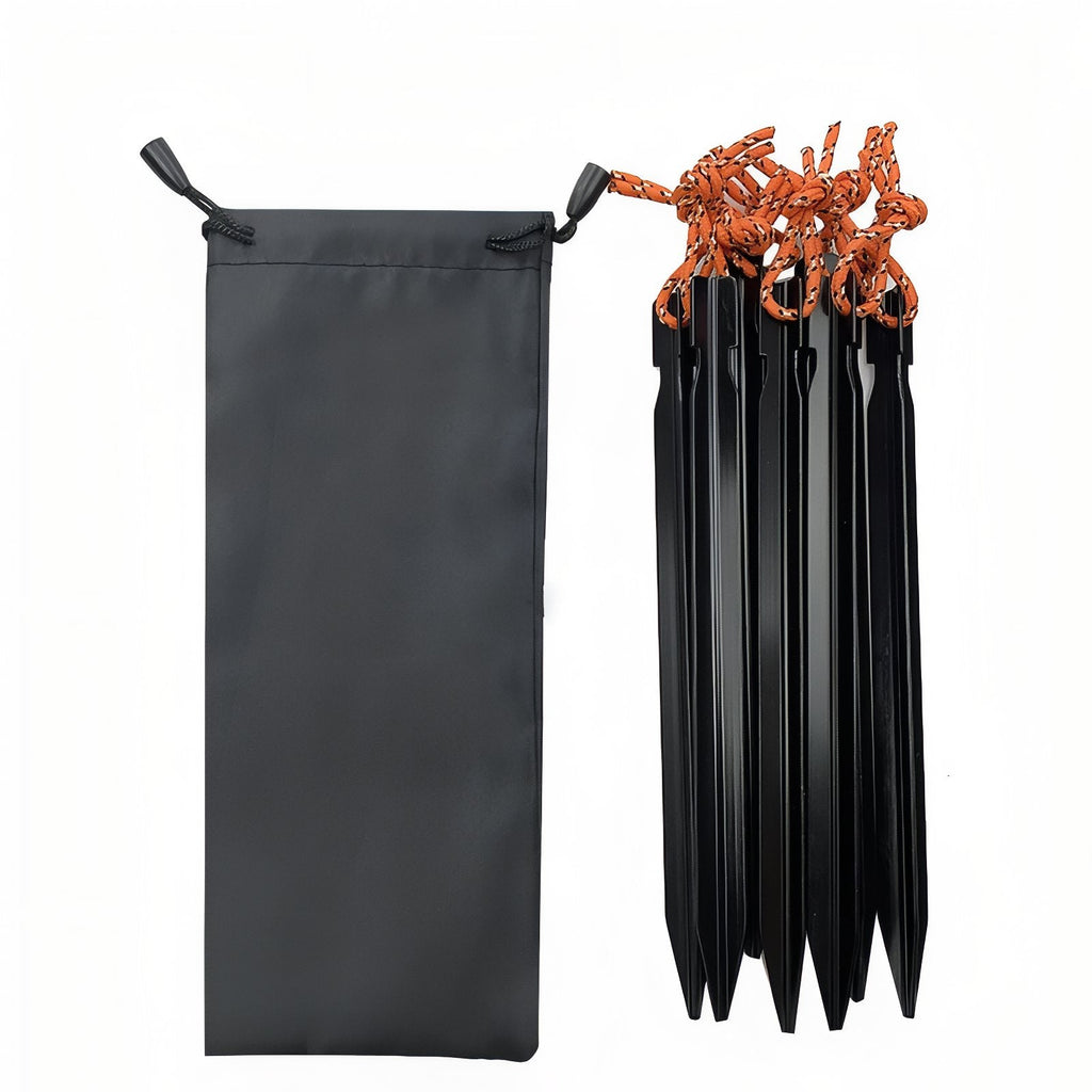 Sardine de Tente Aluminium 18 cm noir