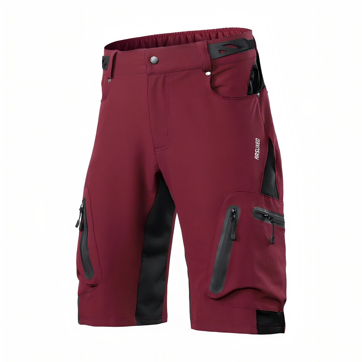 Short de Randonnée Homme Avec Poches bordeaux