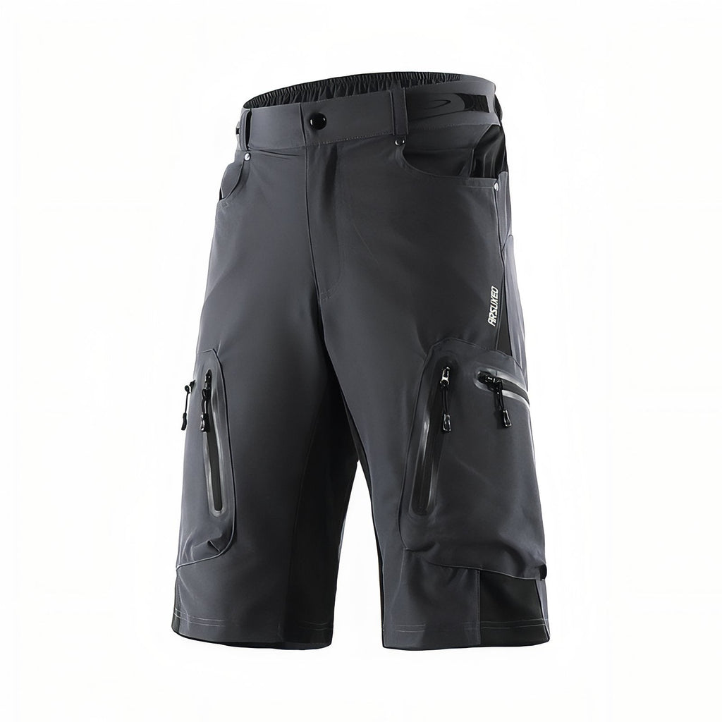 Short de Randonnée Homme Avec Poches gris anthracite