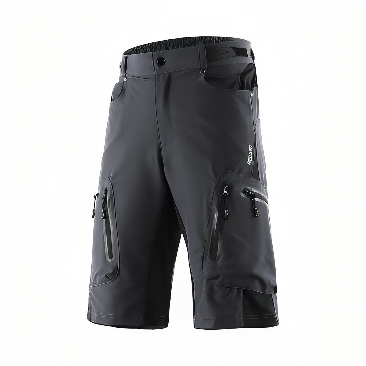 Short de Randonnée Homme Avec Poches gris anthracite