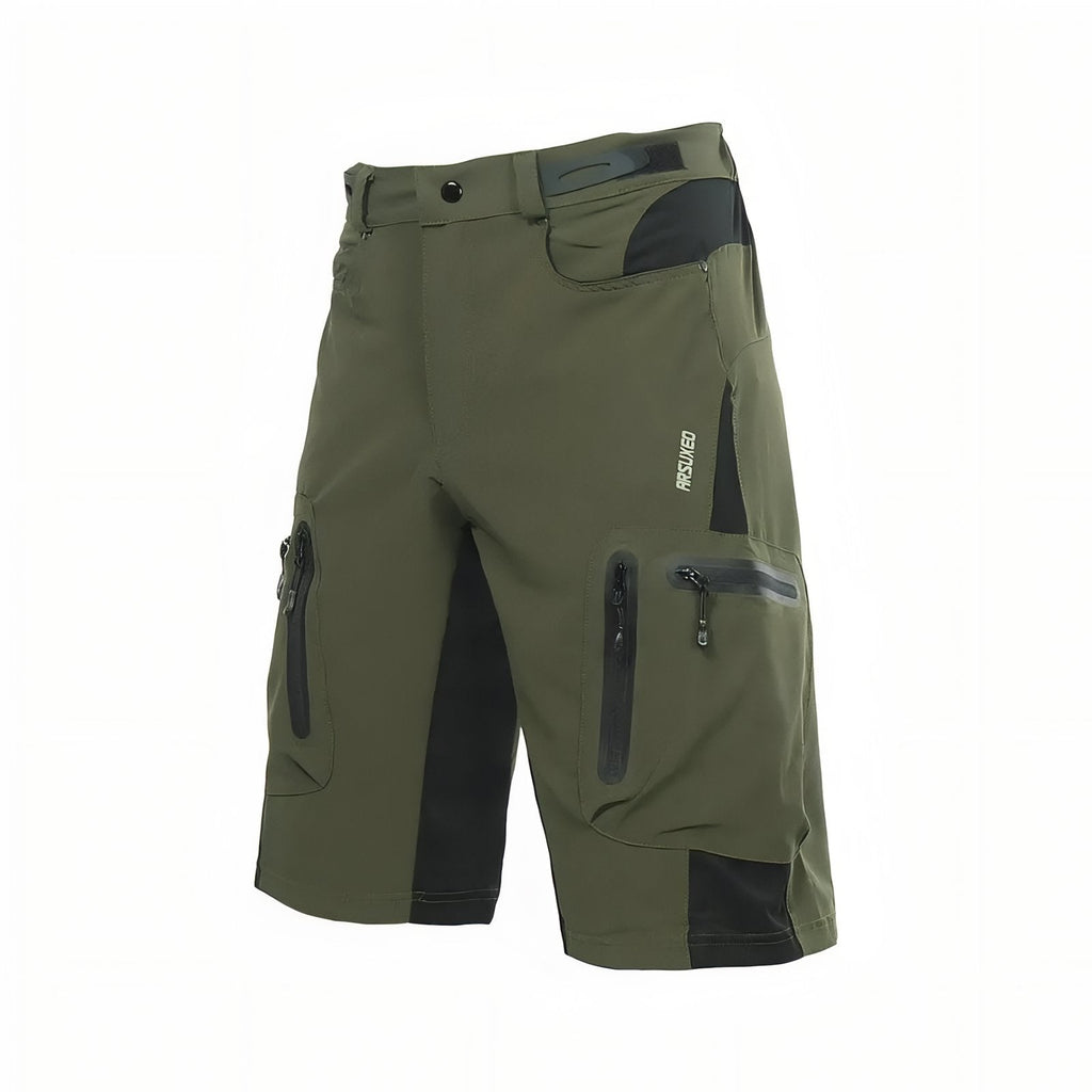 Short de Randonnée Homme Avec Poches vert olive