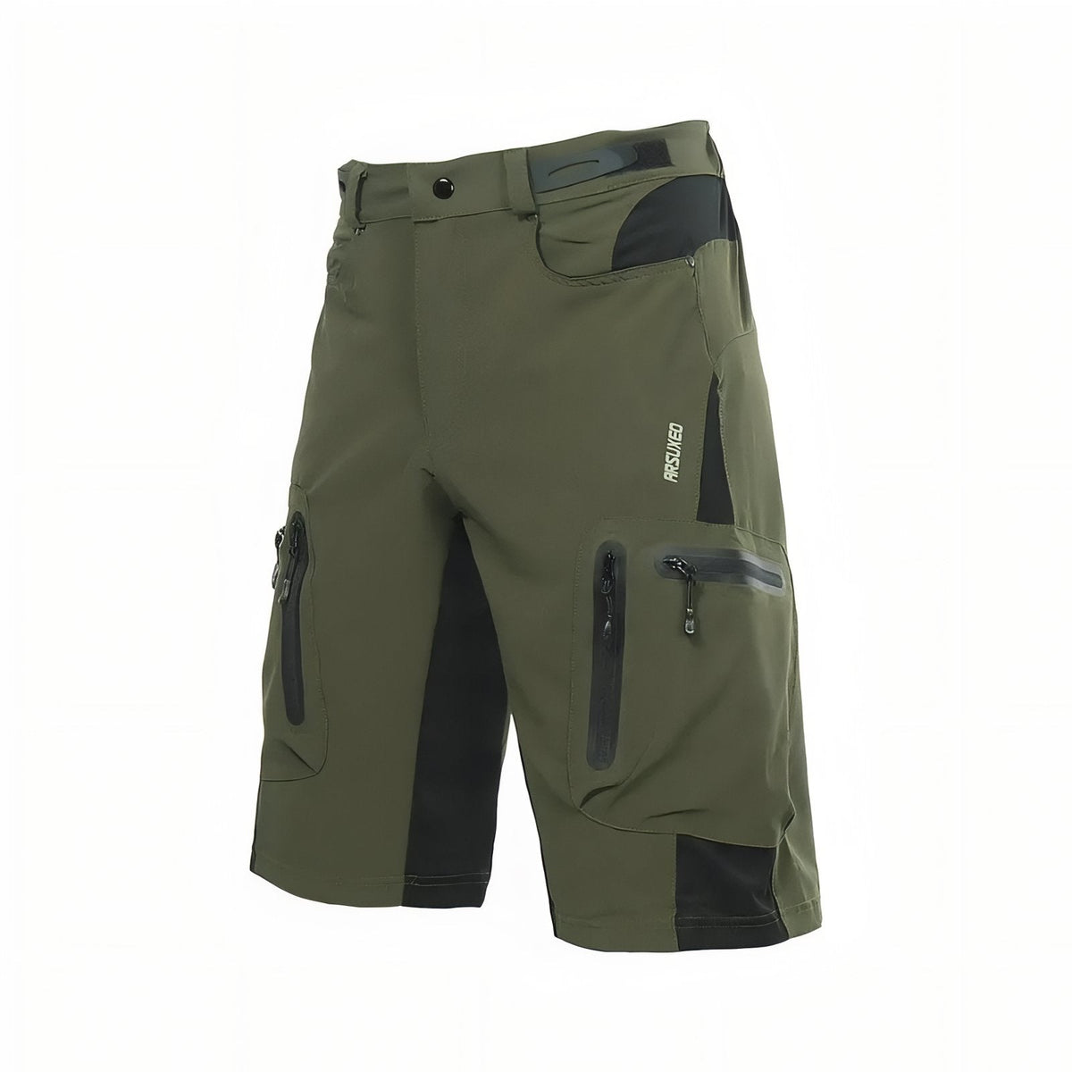 Short de Randonnée Homme Avec Poches vert olive