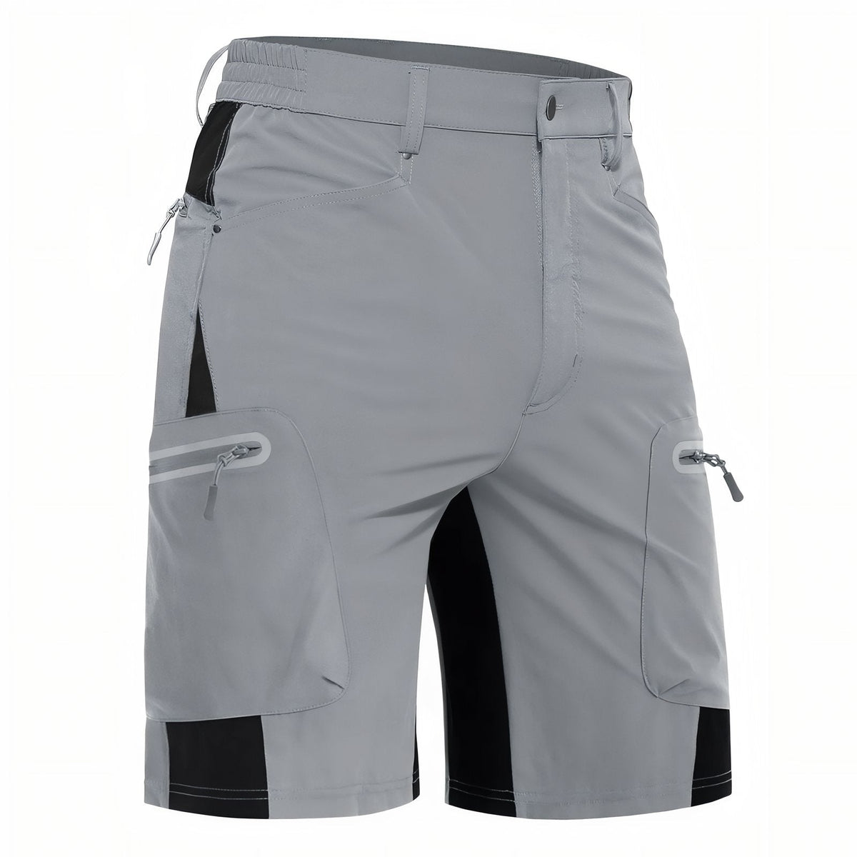 Short de Randonnée Homme Imperméable gris clair