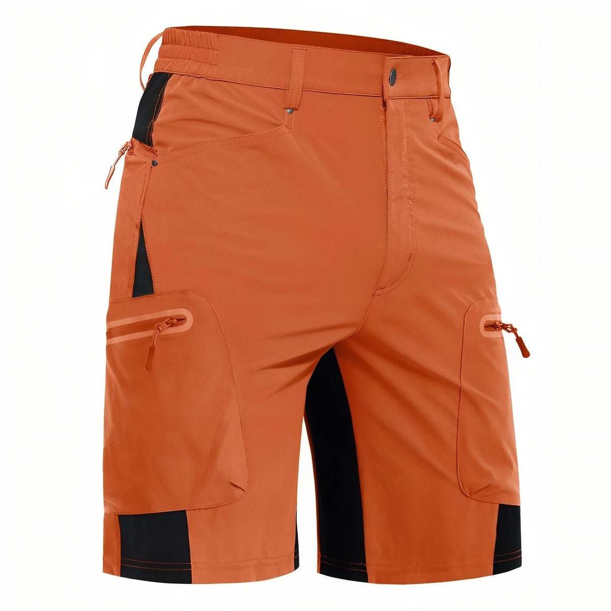 Short de Randonnée Homme Imperméable orange