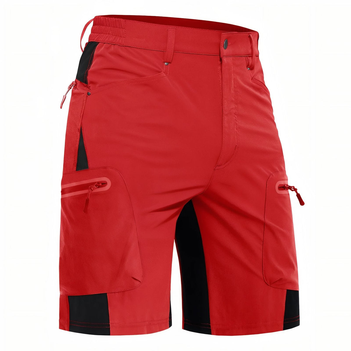 Short de Randonnée Homme Imperméable rouge
