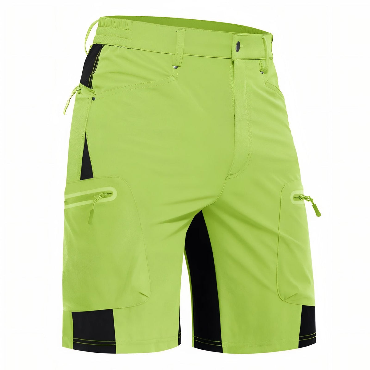 Short de Randonnée Homme Imperméable vert fluo