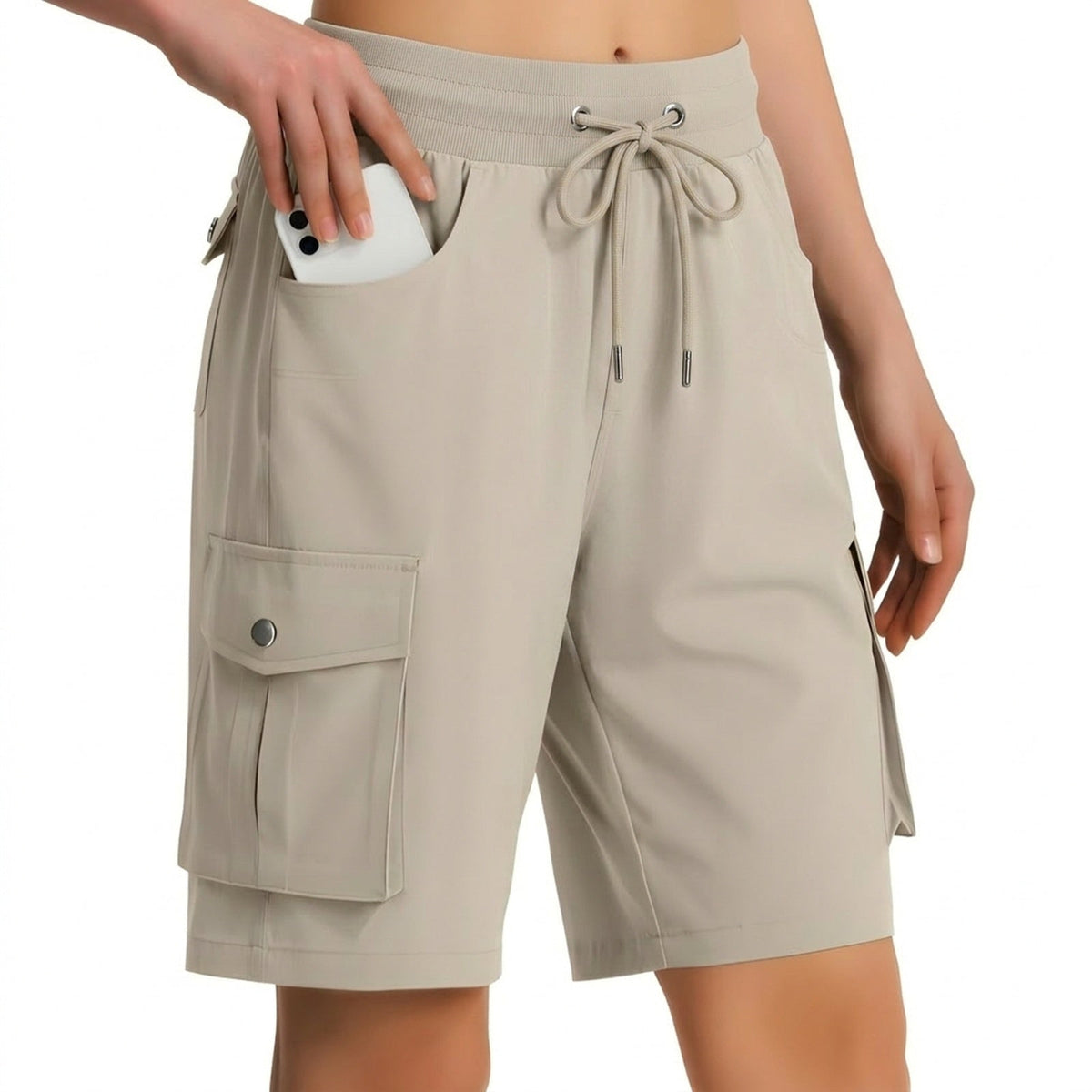 Short Long Randonnée Femme beige
