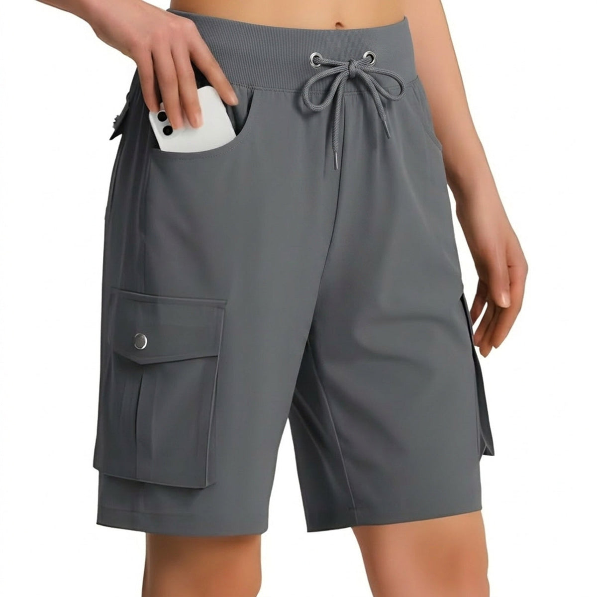Short Long Randonnée Femme gris