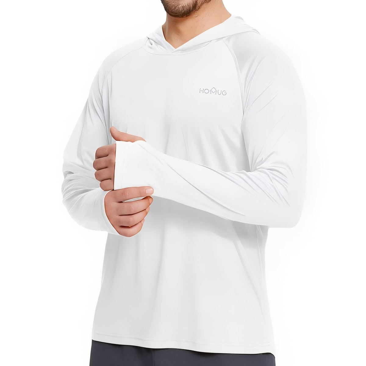 T-Shirt Anti-UV Homme Randonnée UPF50+ blanc pur