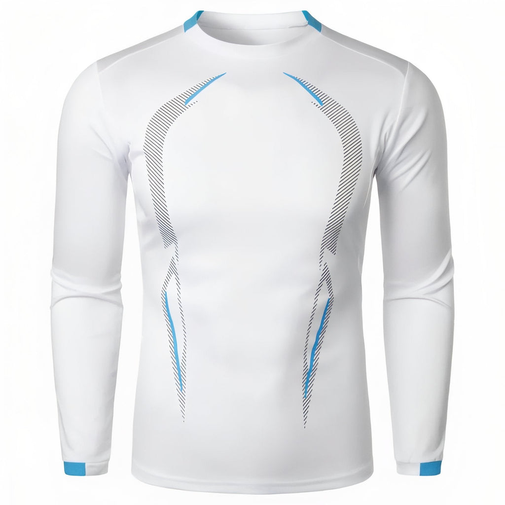 T-Shirt Manche Longue Randonnée Homme blanc
