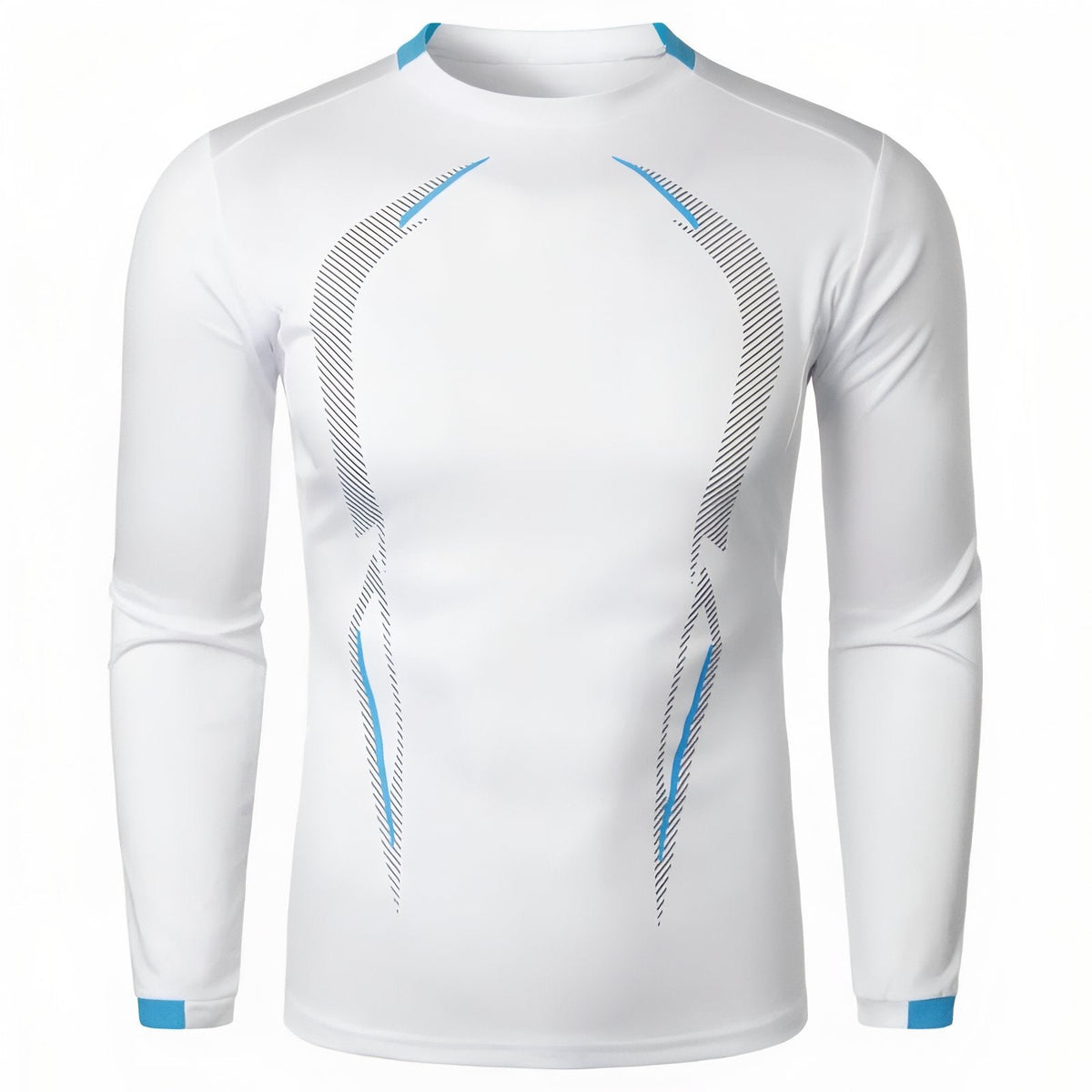 T-Shirt Manche Longue Randonnée Homme blanc