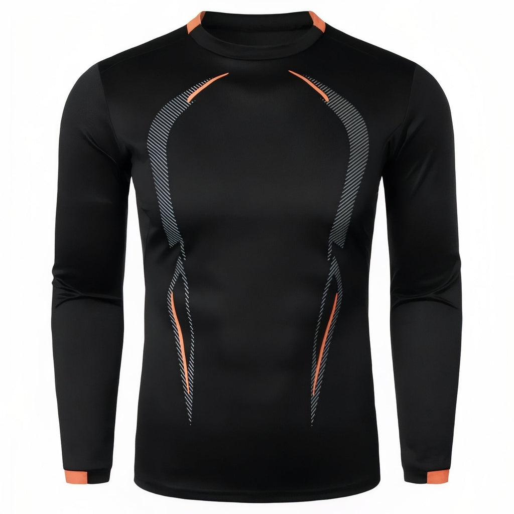 T-Shirt Manche Longue Randonnée Homme noir