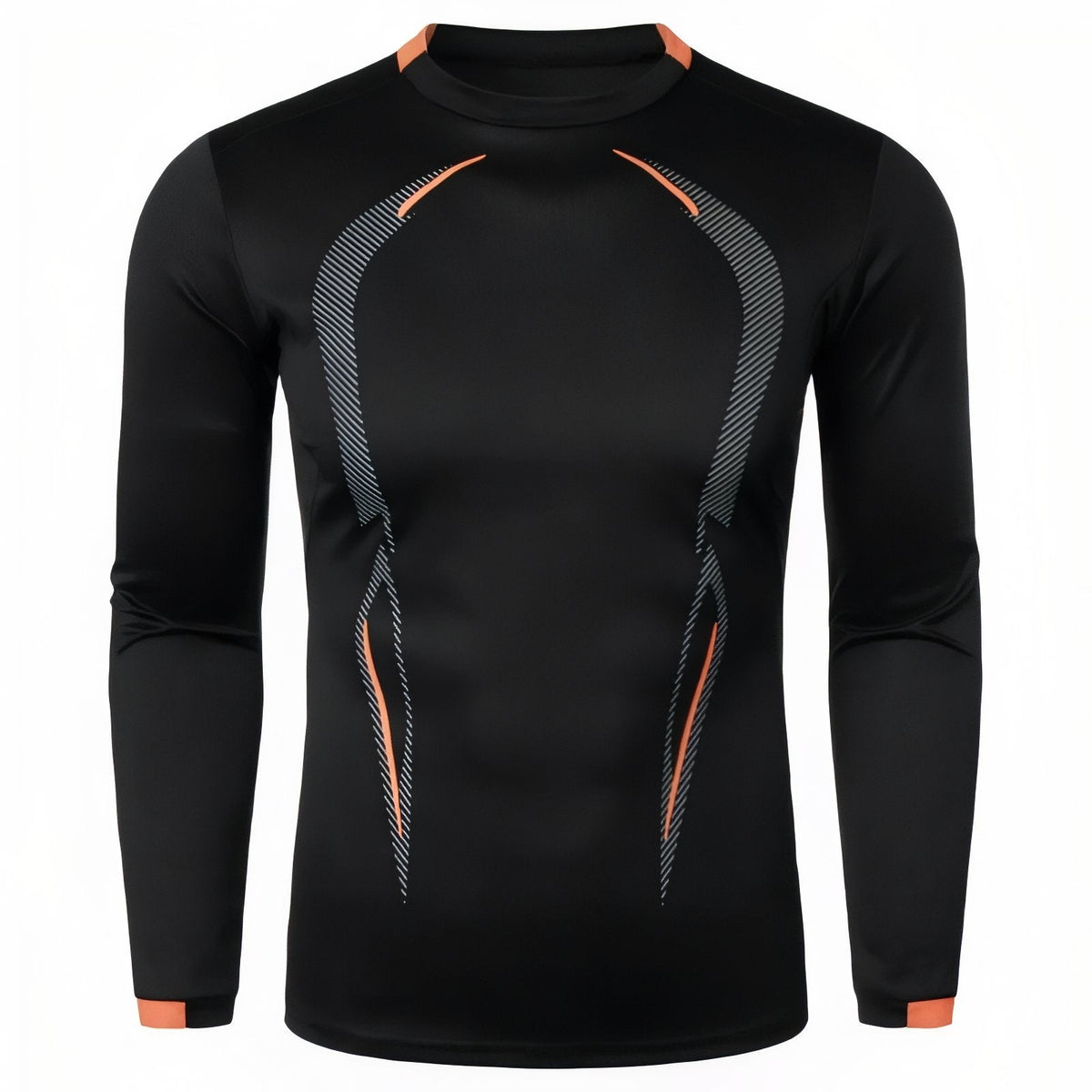 T-Shirt Manche Longue Randonnée Homme noir