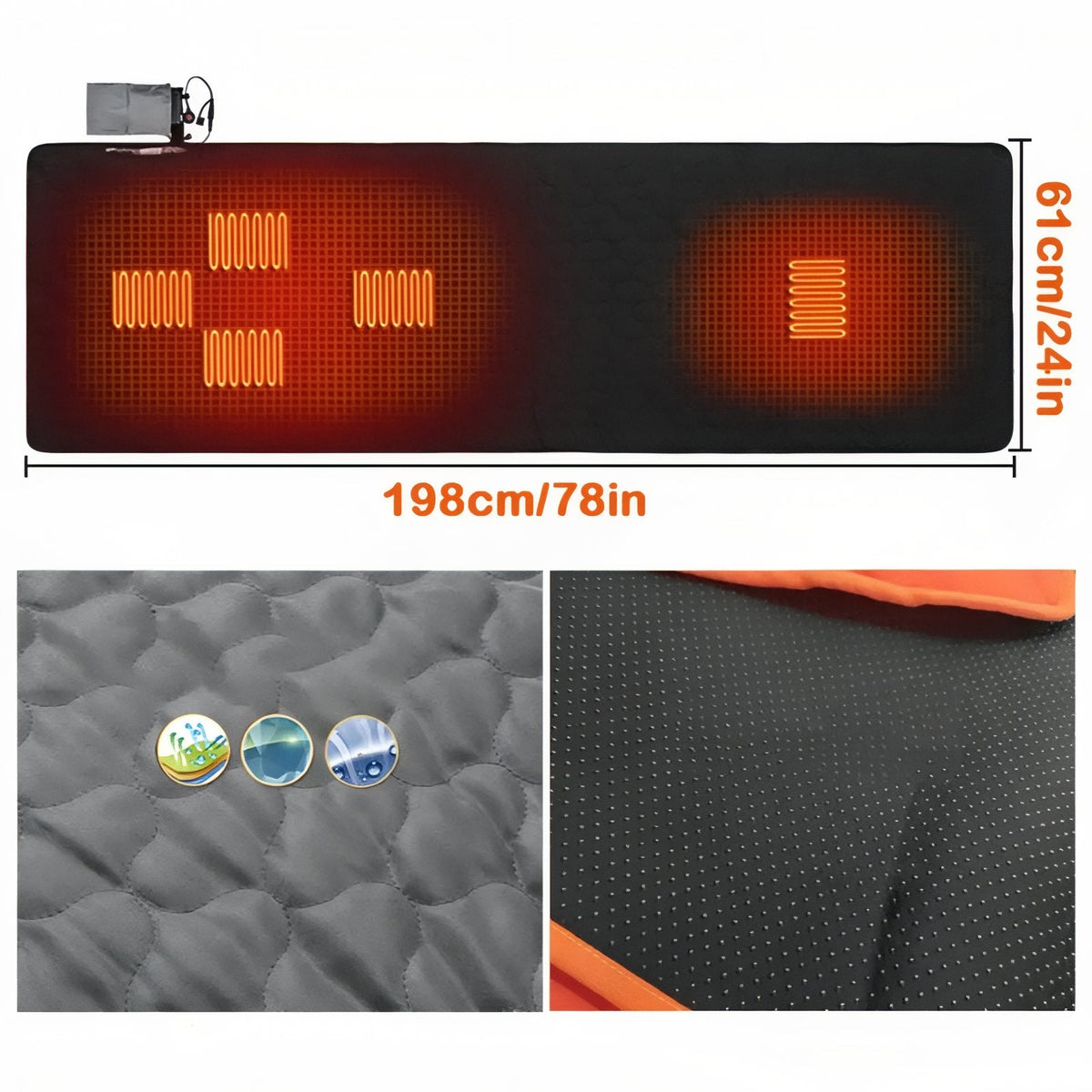 Tapis Chauffant Camping USB — photo 3