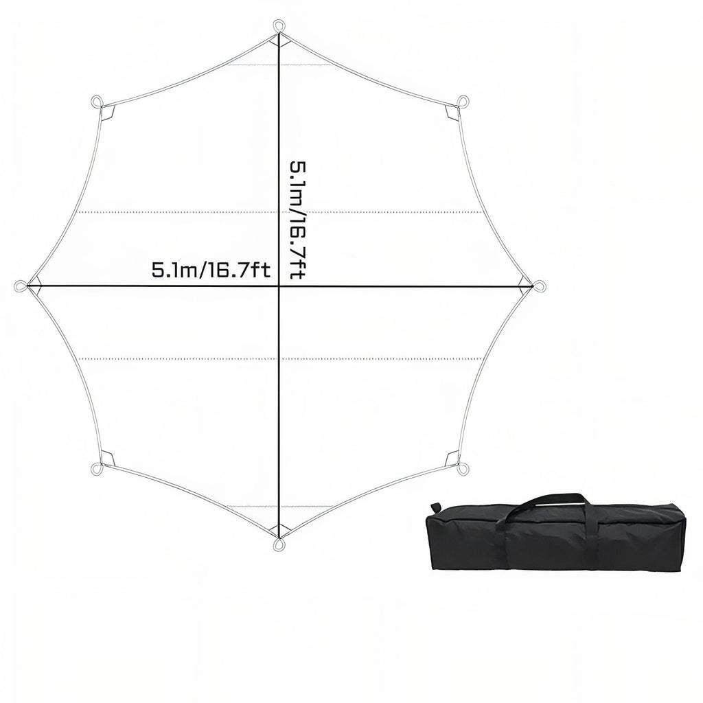 Tarp Randonnée 5.1x5.1M — photo 3
