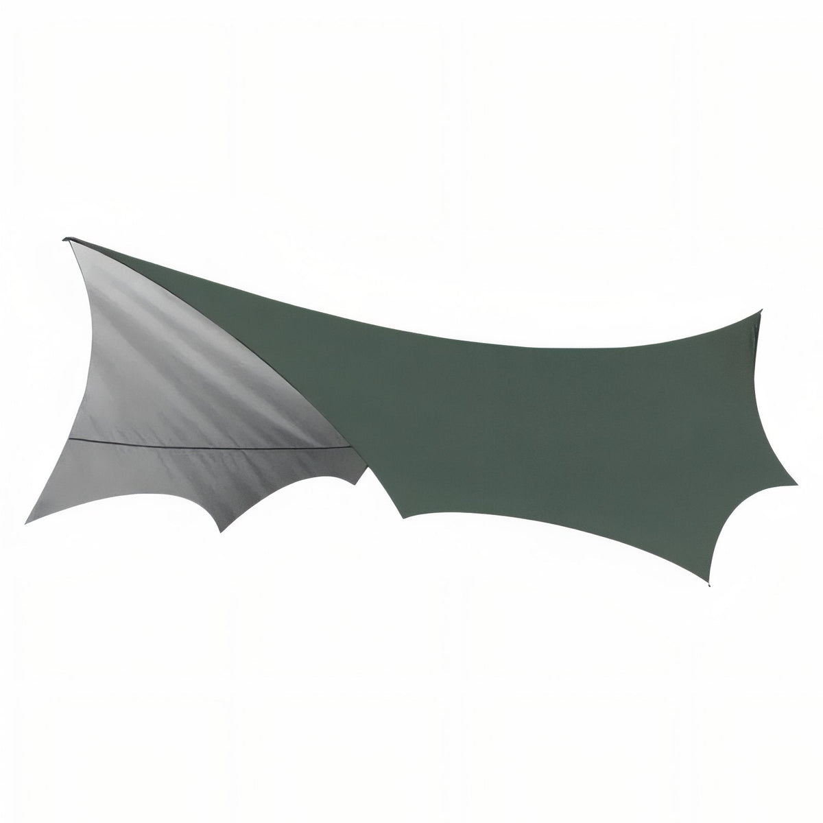 Tarp Randonnée 5.1x5.1M gris et vert