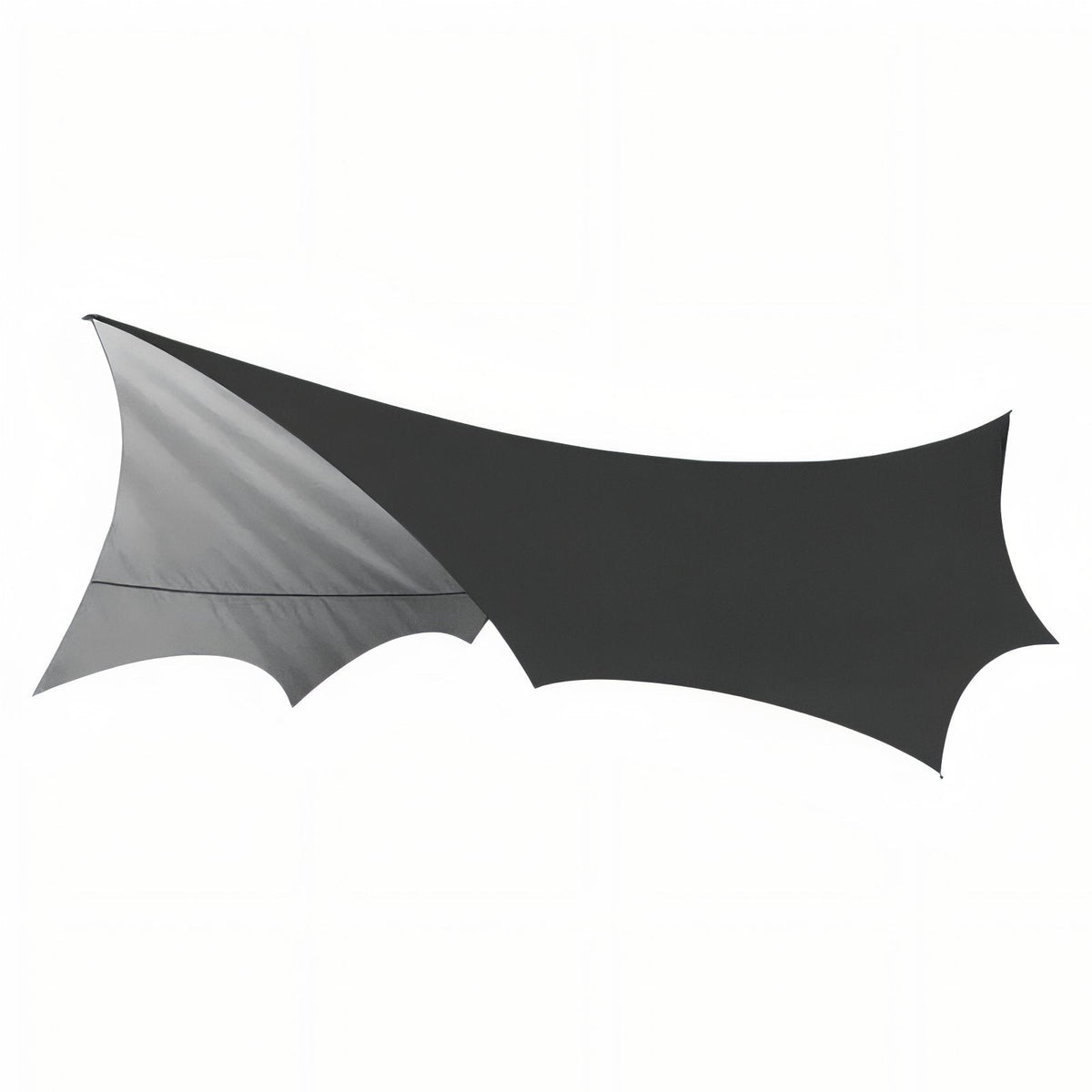 Tarp Randonnée 5.1x5.1M gris foncé et argenté