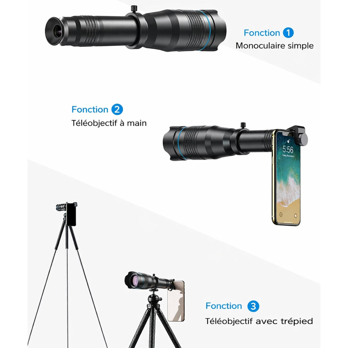 Téléobjectif Pour Smartphone 60X — photo 3
