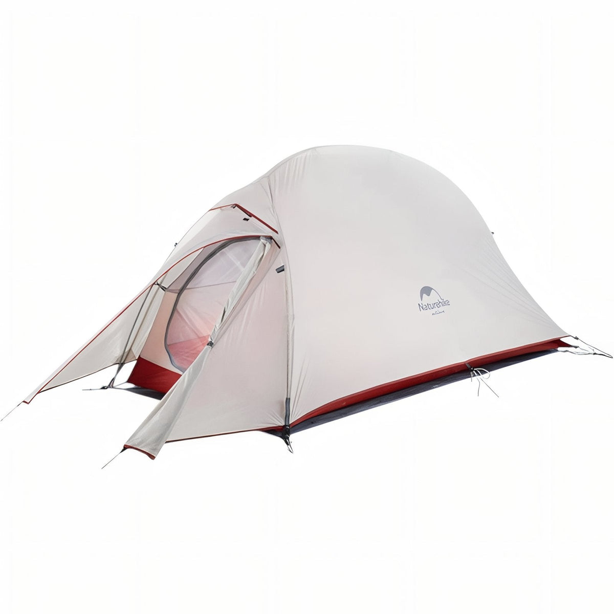Tente 1 Personne Randonnée beige et rouge