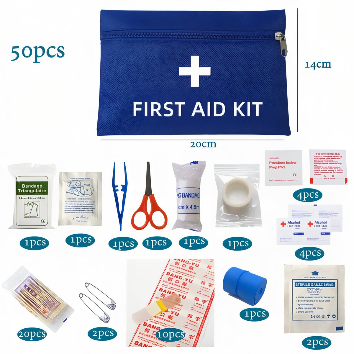 Trousse De Secours Légère 50pcs — photo 7