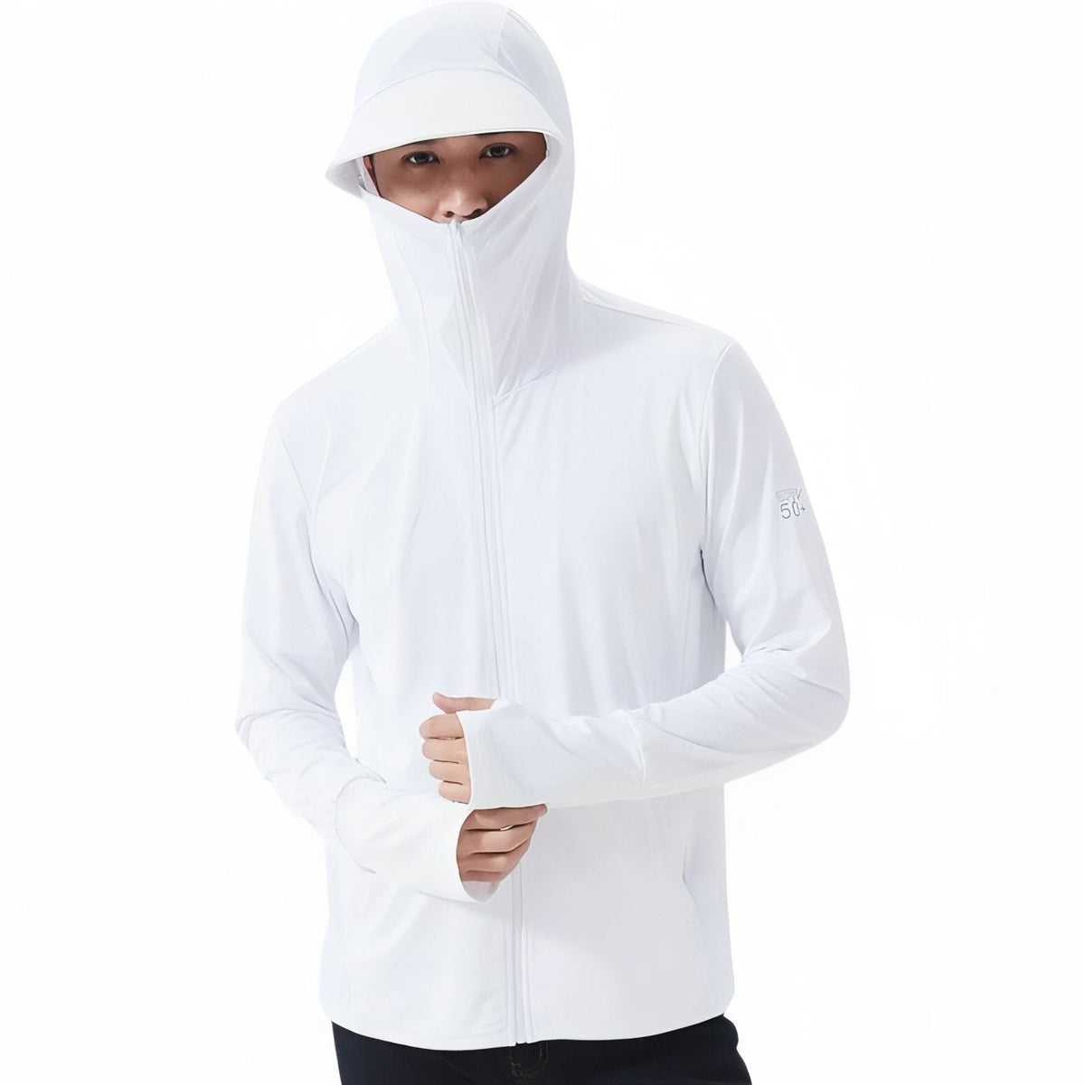Veste Anti-UV Homme UPF 50+ blanc pur