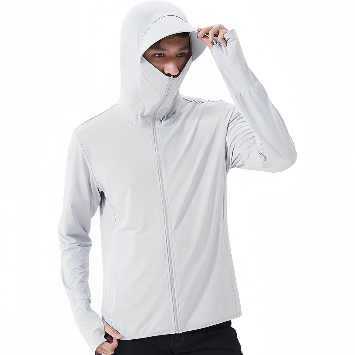 Veste Anti-UV Homme UPF 50+ gris clair