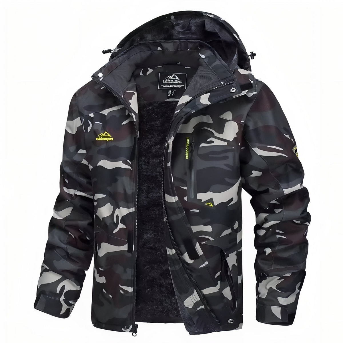 Veste Camouflage Randonnée noir