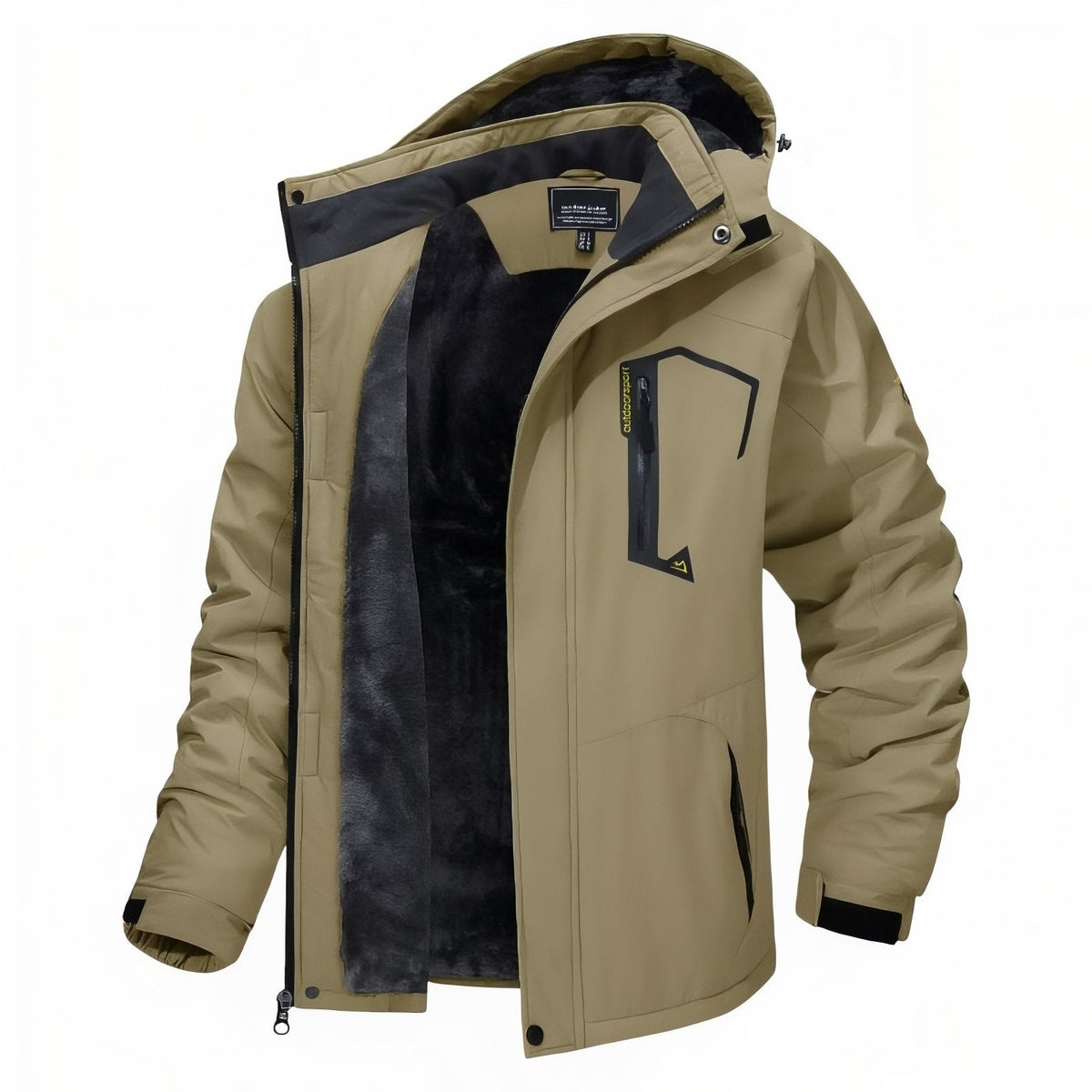 Veste Chaude Randonnée Homme beige