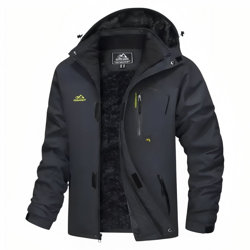 Veste Chaude Randonnée Homme gris anthracite
